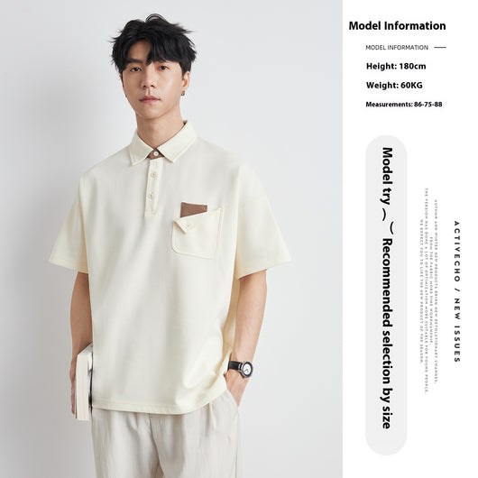 Polo Manga Corta Versátil para Hombre - Camiseta Clásica Multiuso - Image 6