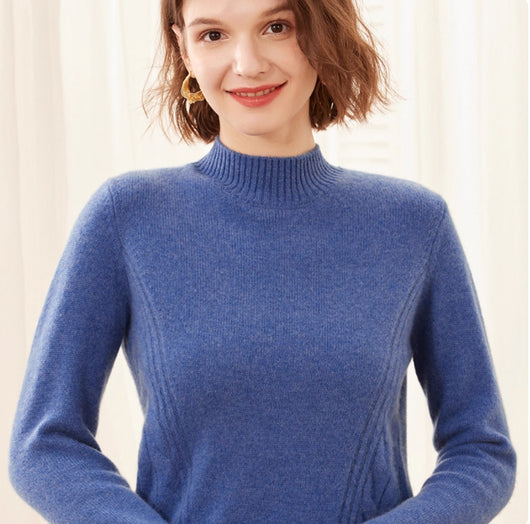 Suéter de Cuello Alto en Cashmere Puro para Mujer - Base Layer Premium - Image 22