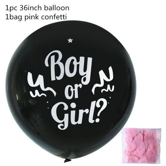 Globo Gigante 36 Pulgadas Niño o Niña - Látex Negro Premium - Image 12