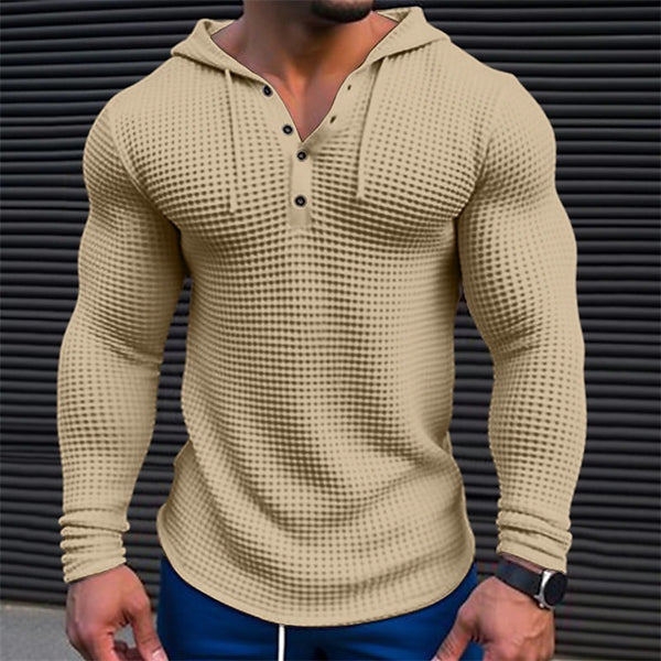 Sudadera Casual Hombre Cuello Alto Manga Larga Slim Fit Cómoda