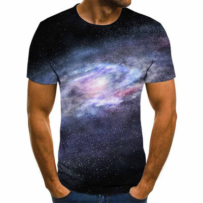 Playera Casual para Hombre con Impresión 3D Digital