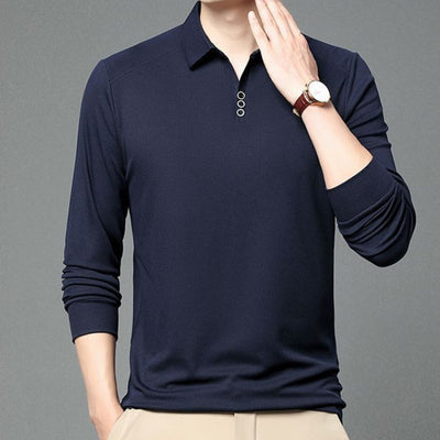 Polera con Textura Vertical y Acceso de Botones de Control - Image 9