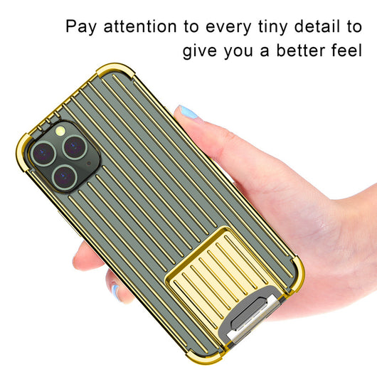 Funda Metálica Electrochapada para Teléfono con Diseño de Maleta - Image 12