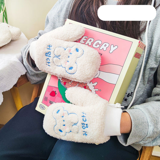 Guantes Escolares Cálidos con Bordado de Osito - Image 7