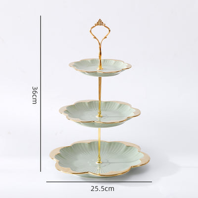 Plato de Frutas Multicapa de Cerámica Lujo Minimalista para Sala - Image 23