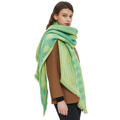 Bufanda Circular Térmica para Mujer - Cuello Cálido Otoño Invierno con Diseño Jacquard - Image 4
