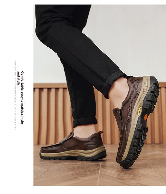 Zapatos de Cuero Casual Estilo Británico para Senderismo y Outdoor - Image 18