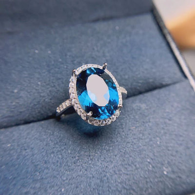 Anillo de Topacio London Blue Natural - Image 5