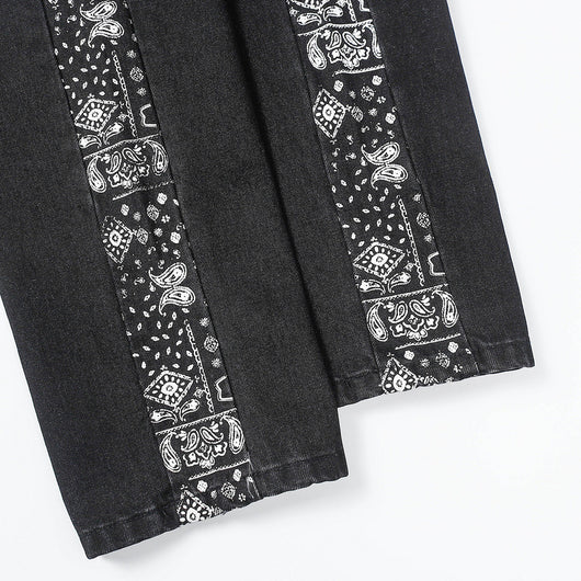 Jeans Hip Hop Vintage Desgastados con Detalles Floral - Image 11