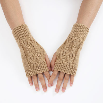 Guantes Tejidos Medio Dedo para Parejas - Lana Cálida Invierno Unisex - Image 38