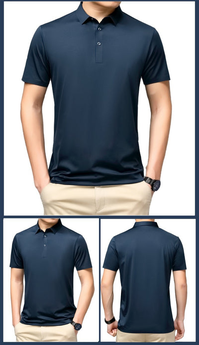Polo de Seda Mulberry para Hombre - Elegancia y Comodidad - Image 17