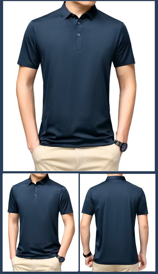 Polo de Seda Mulberry para Hombre - Elegancia y Comodidad - Image 17