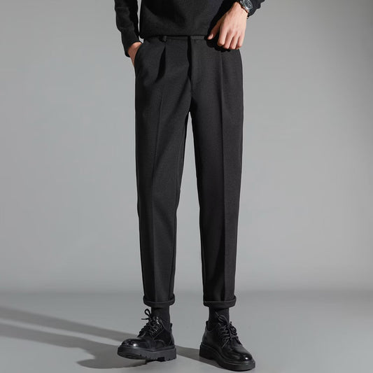 Pantalones Casuales Slim Fit en Lana para Hombre - Image 2