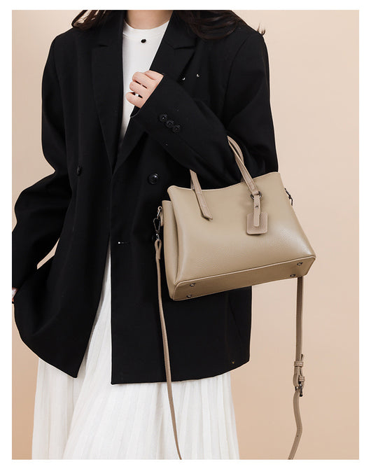 Bolso de Cuero Genuino para Mujer Gran Capacidad Bandolera - Image 13