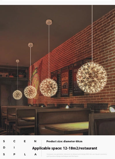 Lámpara Colgante Esférica LED Creativa para Salones de Eventos - Image 13