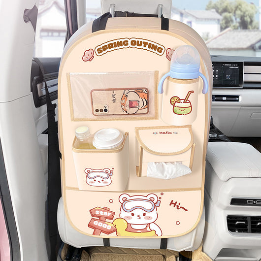 Organizador de Asiento Trasero del Auto con Protector Antimanchas - Image 5