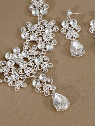 Conjunto de Aretes y Collar con Perlas y Cristales para Mujer - Image 38