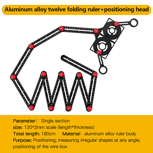 Regla Plegable de Aluminio con Posicionador Universal - Image 7