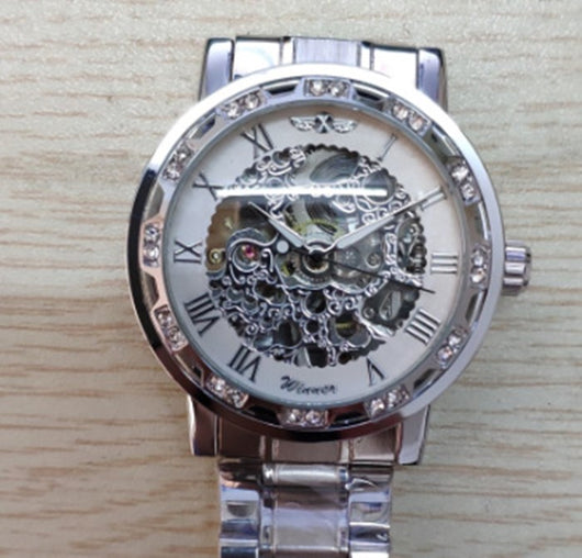 Reloj Mecánico Hueco con Cristales Brillantes - Image 31