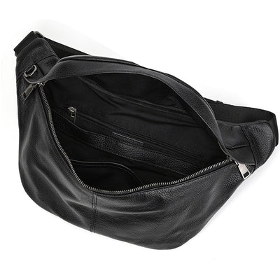 Bolsa de Pecho de Cuero Genuino para Hombre - Grande y Versátil - Image 17