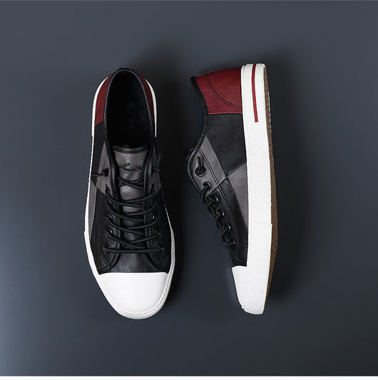 Zapatos de Cuero para Hombre con Contraste de Colores y Suela de Goma - Image 14