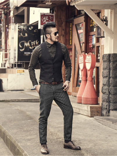 Pantalones de Vestir Talla Grande Corte Moderno Ajustado - Image 10