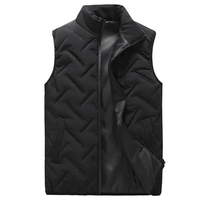 Chaleco Acolchado de Plumón para Hombre - Abrigo Suelto Otoño Invierno - Image 6