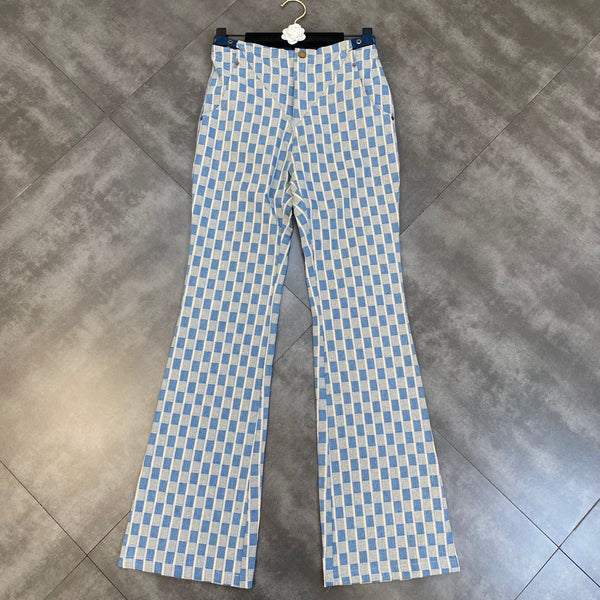Pantalón Talle Doble con Cutout y Top Tubo