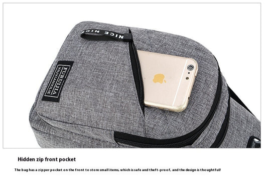Bolsa Mensajera Estilo Coreano para Hombre - Tela Oxford Casual - Image 10