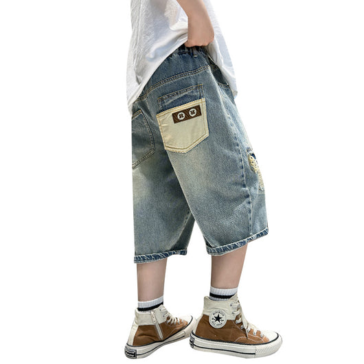 Shorts de Mezclilla Ligera para Niño - Comodidad Estival - Image 4