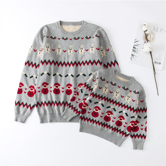 Suéter Familiar Año Nuevo Mamá e Hija - Tejido Coordinado - Image 9