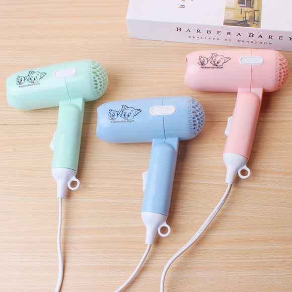 Secador de Cabello Portátil Plegable Adorable con Diseño de Dibujos