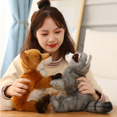 Peluche Adorable de Mapache y Zorro - Juguete Animal Favorito de Niños - Image 9