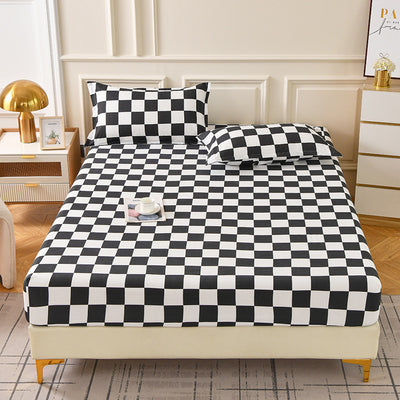 Juego de Sábana Ajustable y Funda de Almohada Estampada en Fibra Sintética - Image 9
