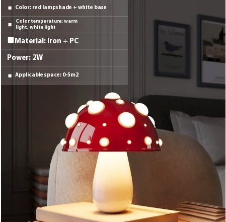 Lámpara de Mesa Seta con Atenuador para Dormitorio - Image 17