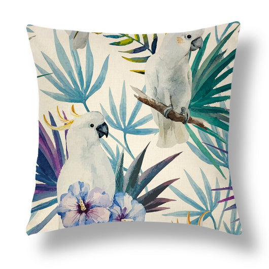 Funda de Almohada Decorativa Serie Tropical en Lino - Image 6