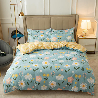 Juego de Cama Completo Algodón: Funda Nórdica, Sábanas y Almohada - Image 44