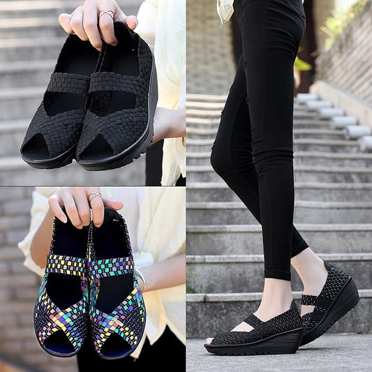 Zapatos Tejidos a Mano sin Cordones para Mujer - Comodidad Casual - Image 2