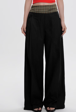 Pantalones Casuales de Cintura Alta a Cuadros para Mujer - Colección Verano - Image 6
