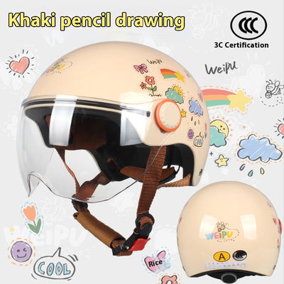 Casco Eléctrico con Protección Solar y Diseño Infantil Resistente al Viento - Image 14