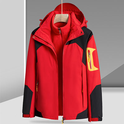 Chaqueta 3 en 1 Impermeable y Rompevientos con Forro Removible de Felpa - Image 6