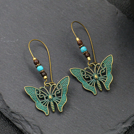 Aretes Retro de Aleación Floral Redondos Creativos - Image 19