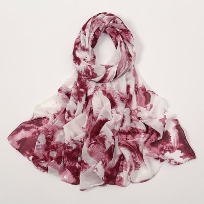 Pañuelo Ligero de Gasa Estampado Floral para Primavera y Verano - Image 36