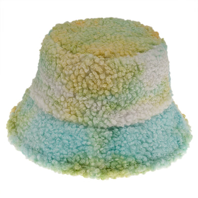 Gorro Bucket Tie-dye Acolchado para Otoño e Invierno - Image 7