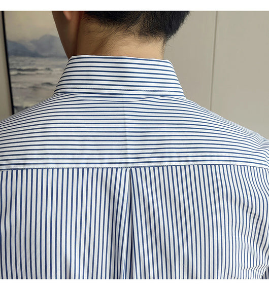 Camisa Manga Larga a Rayas para Hombre Otoño Invierno - Image 15