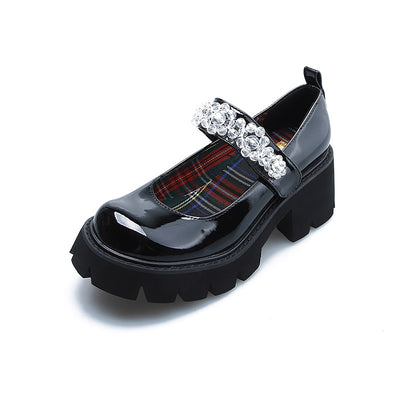 Zapatos Universitarios para Mujer con Cristales de Hielo - Primavera y Otoño - Image 9