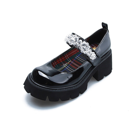 Zapatos Universitarios para Mujer con Cristales de Hielo - Primavera y Otoño - Image 9