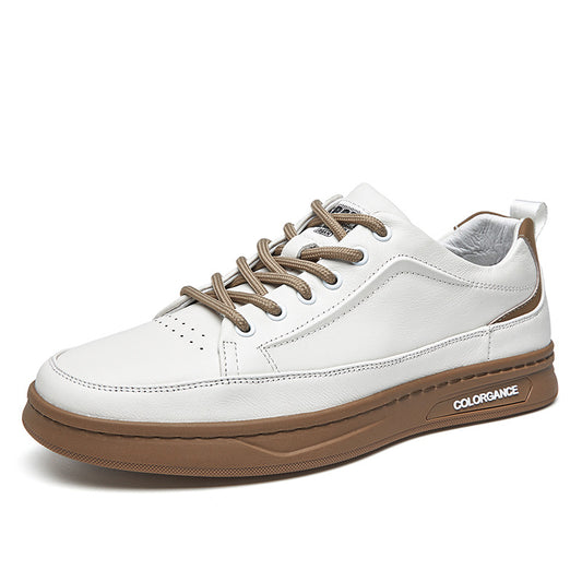 Zapatos de Cuero Europeos para Hombre Verano Transpirables Sección Fina