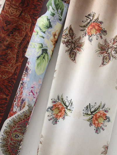 Pantalones de Cintura Alta Elástica con Estampado Patchwork - Image 8