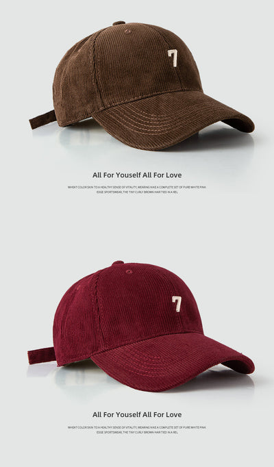 Gorra de Béisbol Pana Ancha Elegante y Versátil para Hombre - Image 16